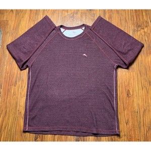 Tommy Bahama Sweater Mens Large Burgundy Crew Neck Pullover